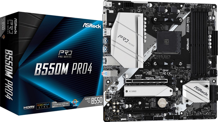 Материнская плата ASRock B550M Pro4 (sAM4, AMD B550, PCI-Ex16) - изображение 5