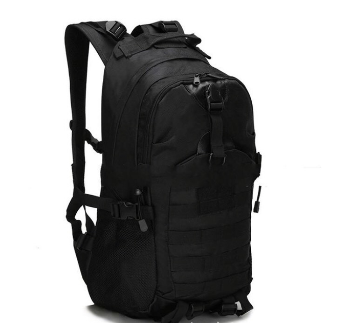 Рюкзак міський тактичний прогулянковий ForTactic на 25-30литров Чорний - зображення 1