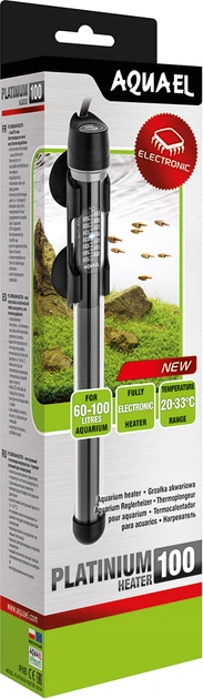 Обогреватель AquaEl Platinum 100 Вт с электронным термостатом (59055463144910/5905546314497) - Фото 2 Обогреватель AquaEl Platinum 100 Вт с электронным термостатом (59055463144910/5905546314497) - изображение 2