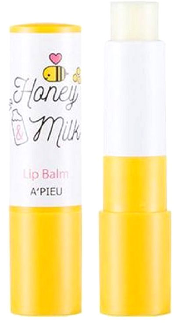 Бальзам для губ A'pieu Honey & Milk Lip Balm Питательный 3.3 г (8806185780087) 