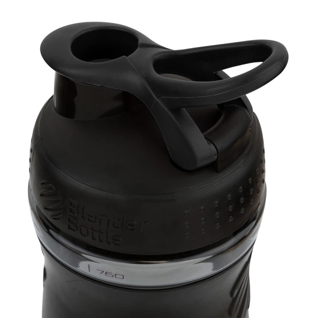 Шейкер спортивний (пляшка) BlenderBottle SportMixer Flip 28oz/820ml Black - зображення 7