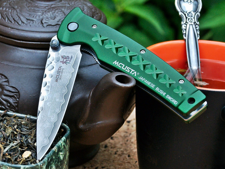 Карманный нож Mcusta Fusion Damascus green (2370.11.59) - изображение 2