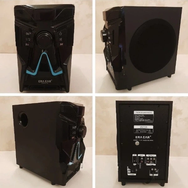 Комплект акустики 5в1 домашний кинотеатр ERAEAR EV 5 100W (USB/FM-радио/Bluetooth) - Фото 3 Комплект акустики 5в1 домашний кинотеатр ERAEAR EV 5 100W (USB/FM-радио/Bluetooth) - изображение 3