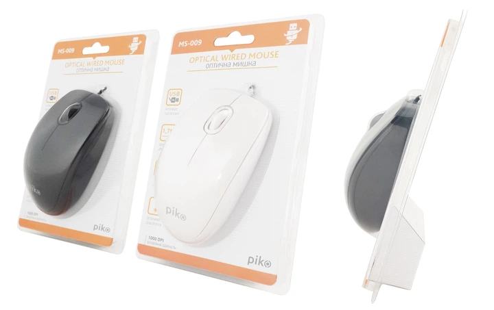 Мышь Piko MS-009 (1283126467141) White USB - изображение 3