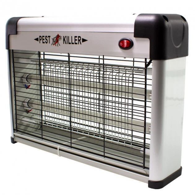 Електричний знищувач комах прилад для знищення комарів мух 35x8x25 см PEST KILLER BK-L20 потужністю 20 Вт - зображення 4