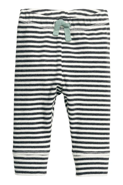 Штани H&M 68см білий смужка 5359226 - Фото 1 Штани H&M 68см білий смужка 5359226 - зображення 1
