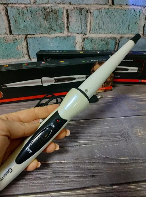Конусна плойка для волосся Gemei GM 2815 для спіральної завивки 35 Вт - зображення 2