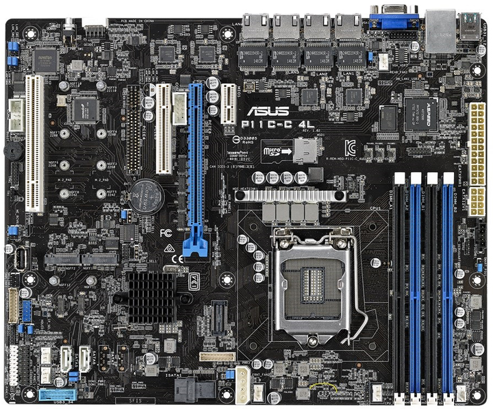 Материнская плата Asus P11C-C/4L (s1151, Intel C242, PCI-Ex16) – фото ...