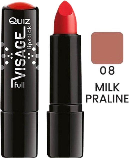 Акція на Помада Quiz Visage lipstick with Vitamin E Поживна 08 Milk Praline 4.2 г від Rozetka