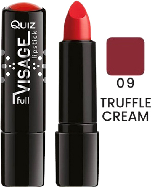 Акція на Помада Quiz Visage lipstick with Vitamin E Поживна 09 Truffle Cream 4.2 г від Rozetka