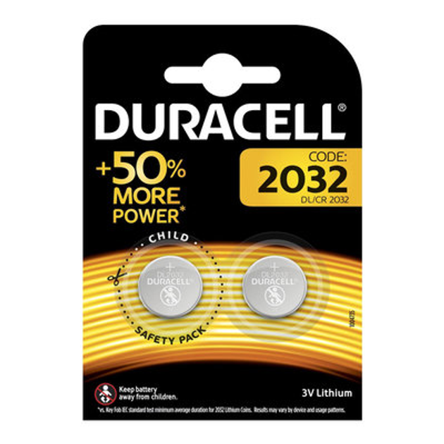 Батарейки Duracell Specialty DL2032 литиевые 2 штуки (5000394054967 ...