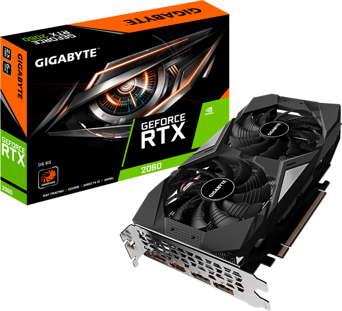 【4枚セット】GTX1660Super×3 RTX2060 6GB Видеокарта Gigabyte PCI-Ex GeForce RTX 2060 D6 6G 6GB GDDR6