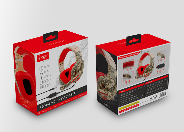 Геймерские наушники iPega PG-R005 с поворотным микрофоном (Камуфляжный) - Фото 7 Геймерские наушники iPega PG-R005 с поворотным микрофоном (Камуфляжный) - изображение 7