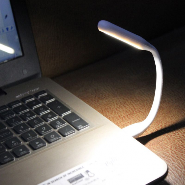 Гибкая лампа LED USB подсветка для Ноутбука VO/LXS-001 Белая - изображение 2