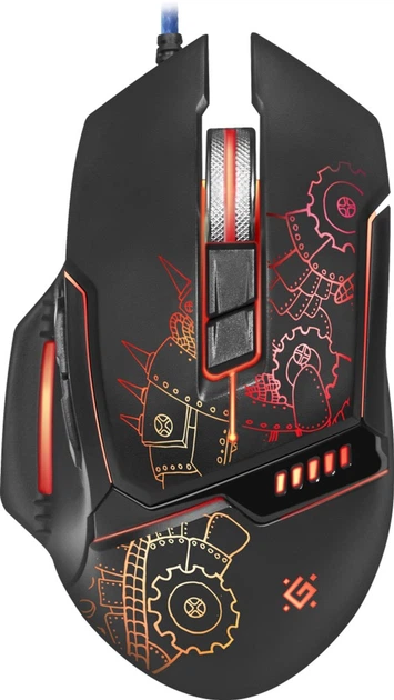 Mysz Defender Kill'em All GM-480L USB Black (4714033524803) - Zdjęcie 1 Mysz Defender Kill'em All GM-480L USB Black (4714033524803) - obraz 1