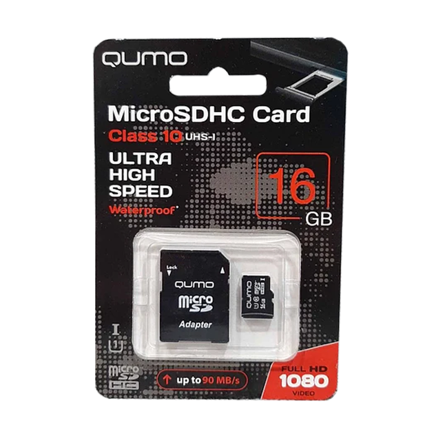 Карта памяти MicroSD Qumo 16 GB в телефон видеорегистратор магнитолу Флешка TF карта - изображение 2