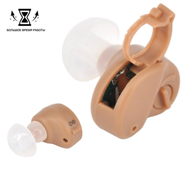 Слуховий апарат для пожелых Внутрішньовушний апарат для слуху Hearing HP-680 - зображення 1