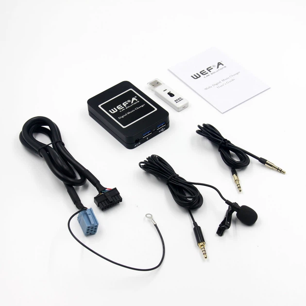 Автомобильный mp3 адаптер Wefa tech WF-606 Bluetooth/MP3/USB/AUX для Audi Seat (12-8 pin) - изображение 2