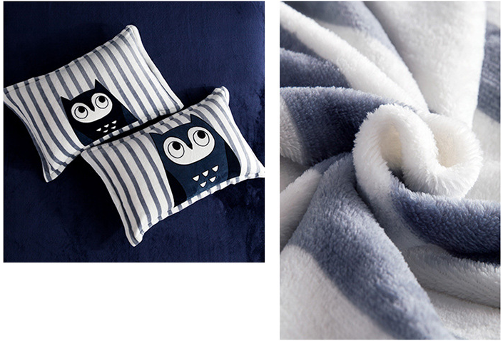 Комплект постільної білизни Homy Tex Мікрофібра/Плюш Owls 150х200 - Фото 2 Комплект постільної білизни Homy Tex Мікрофібра/Плюш Owls 150х200 - зображення 2