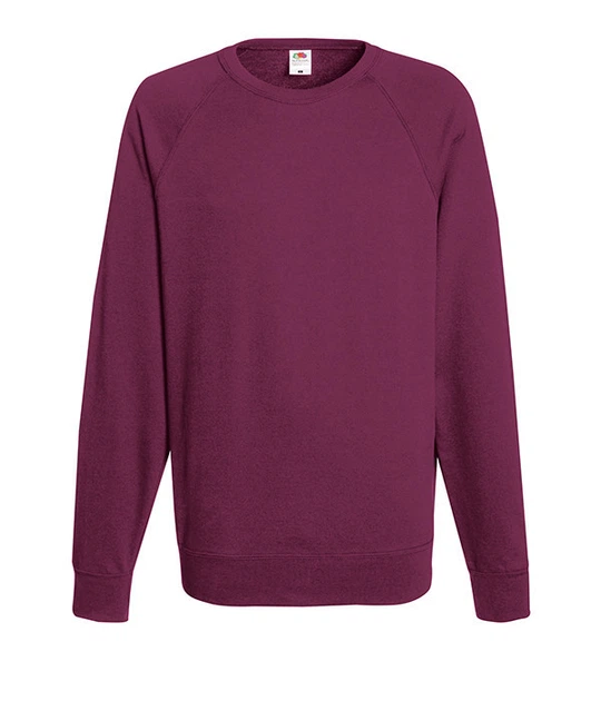 Світшот Fruit of the Loom Lightweight raglan sweat L Бордовий (062138041L) - Фото 1 Світшот Fruit of the Loom Lightweight raglan sweat L Бордовий (062138041L) - зображення 1