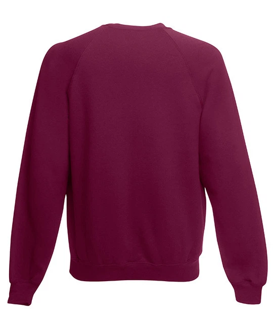 Світшот Fruit of the Loom Classic raglan sweat XXL Бордовий (062216041XXL) - зображення 2