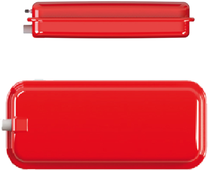 Расширительный бак плоский прямоугольный CIMM RP 250/6 Красный (9406 ...