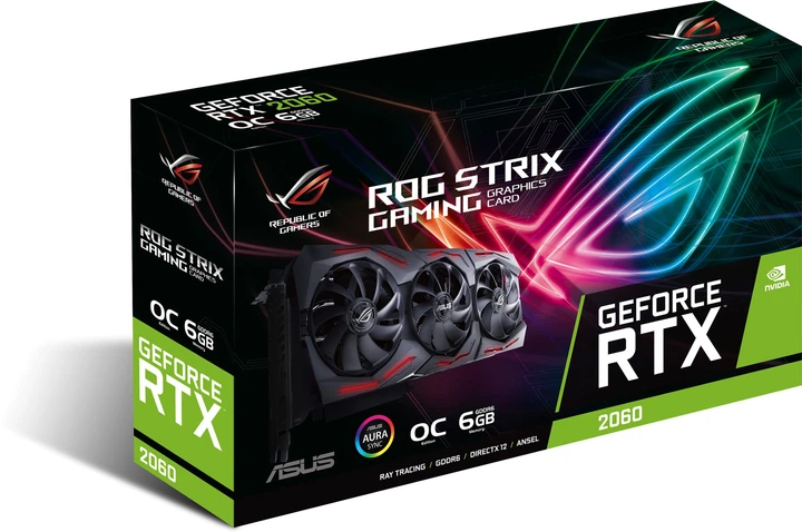 Видеокарта Asus PCI-Ex GeForce RTX 2060 ROG Strix Gaming EVO