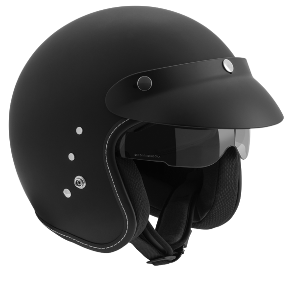 Мотошлем ROCC Classic PRO Jet helmet matt black S - Фото 1 Мотошлем ROCC Classic PRO Jet helmet matt black S - изображение 1