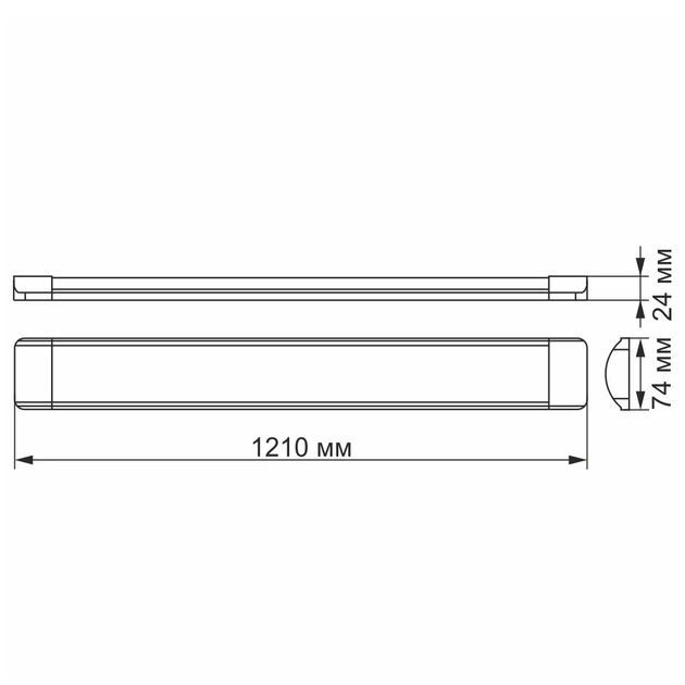 Светодиодный линейный светильник Videx 36W-5000K VL-BN-36125 - изображение 4