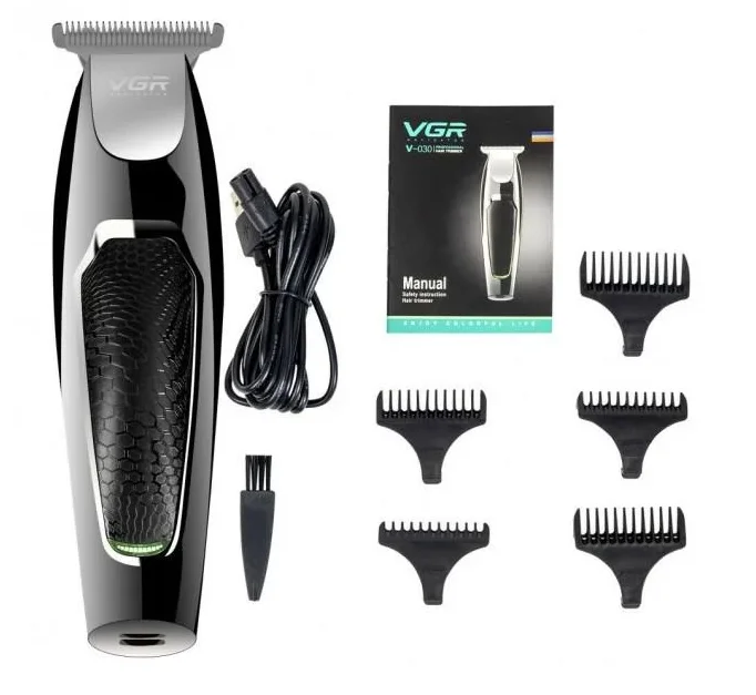 Машинка для стрижки волос VGR V-030 аккумуляторная 5W Gray (3_01369) - изображение 4