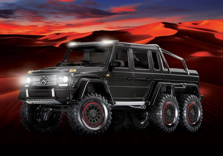 Машинка на радиоуправлении Traxxas TRX-6 Mercedes-Benz G 63 AMG 6x6 1:10 RTR (88096-4_BLK) - изображение 2