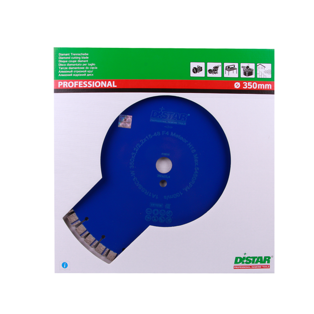 Круг алмазный отрезной Distar 1A1RSS/C3-W 350x3,2/2,2x15x25,4-48 F4 Meteor H15 (12385055025) - изображение 4