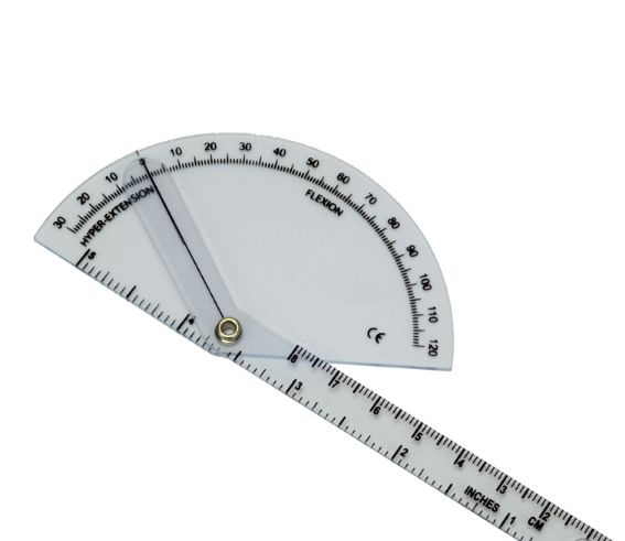 Гоніометр лінійка для вимірювання рухливості суглобів пальців Kronos 140 мм 180° (mpm_00116) - зображення 1