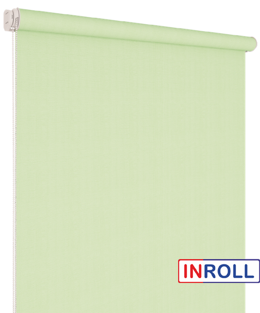 Ролета тканевая INROLL Есо-Mini 90х185 см Camila Светло-зеленый Бамбук A611 - изображение 3