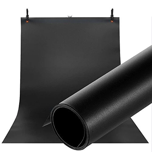 Фон для съёмки Visico PVC-7013 Black (70x130см) - Фото 1 Фон для съёмки Visico PVC-7013 Black (70x130см) - изображение 1