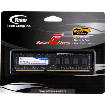 Память 8Gb ddr3, 1600 MHz (pc3-12800), Team Elite, 11-11-11-28, 1.5v (ted38g1600c1101) - изображение 5