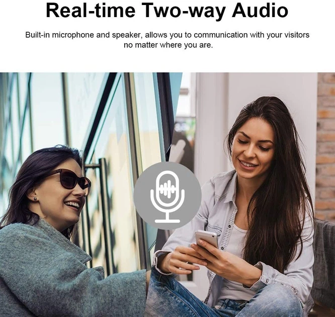 Система видеонаблюдения для входной двери B30 Home Alarm Smart WiFi VIDEO DOORBELL домофон видеозвонок 720P (240620PL0149) - изображение 7