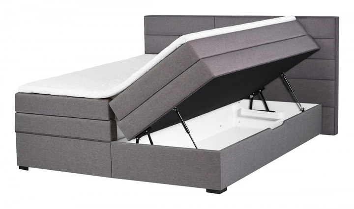 Кровать PROGRESS sofas&beds Спейс Boxspring 191х211 см Серый - изображение 2