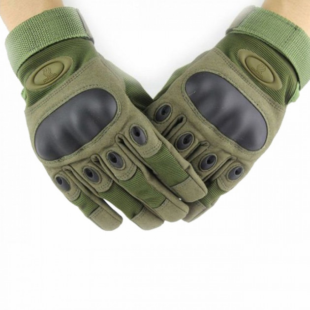 Тактичні рукавиці Oakley закриті Хакі ХL - зображення 2