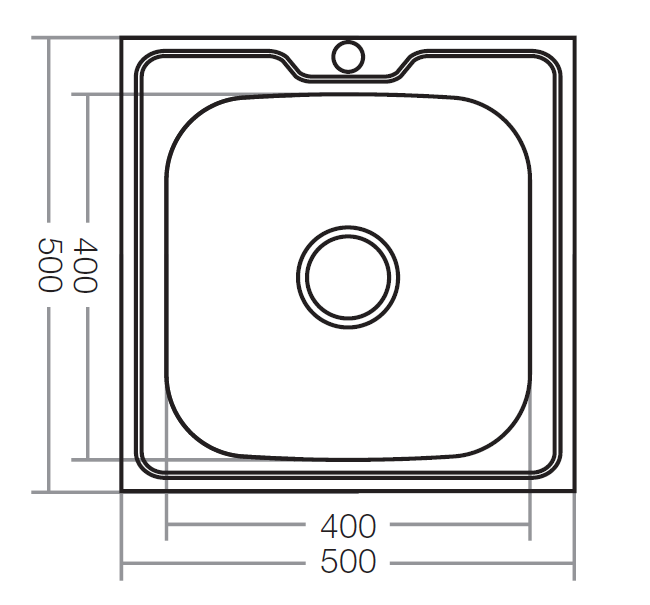 Кухонная мойка накладная ZERIXZ5050-06-160E satin (ZX1609) - изображение 2