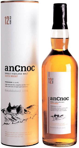 Виски anCnoc 12 y.o. 0.7 л 40% в подарочной упаковке