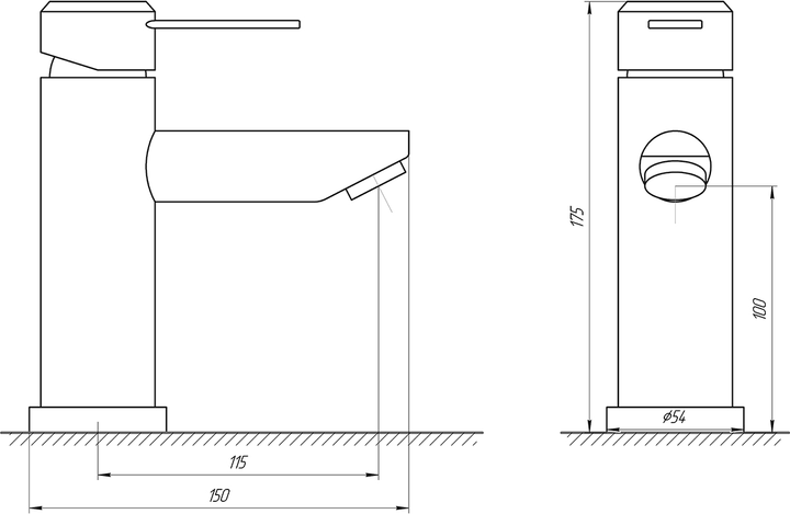 Змішувач-кран для раковини GLOBUS LUX Wien SBT2-101 - зображення 5