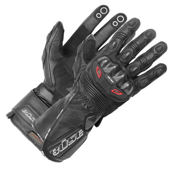 Мотоперчатки BUSE Motegi black M - Фото 1 Мотоперчатки BUSE Motegi black M - изображение 1