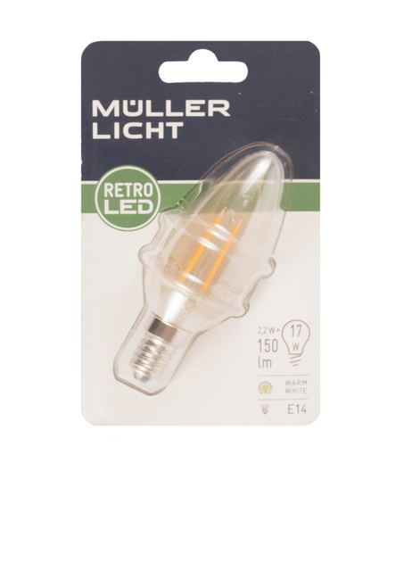 Led retro лампа E14 2.2w=17w 150lm MullerLicht – низкие цены, кредит ...