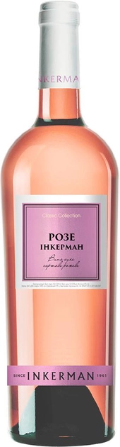 Вино Inkerman Розе розовое сухое 0.75 л 9-13% (4823090000431) - изображение 1