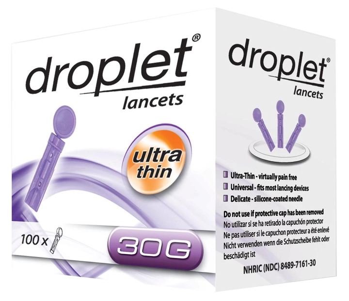Ланцет DROPLET 30G 100 (5907996095018) - зображення 1