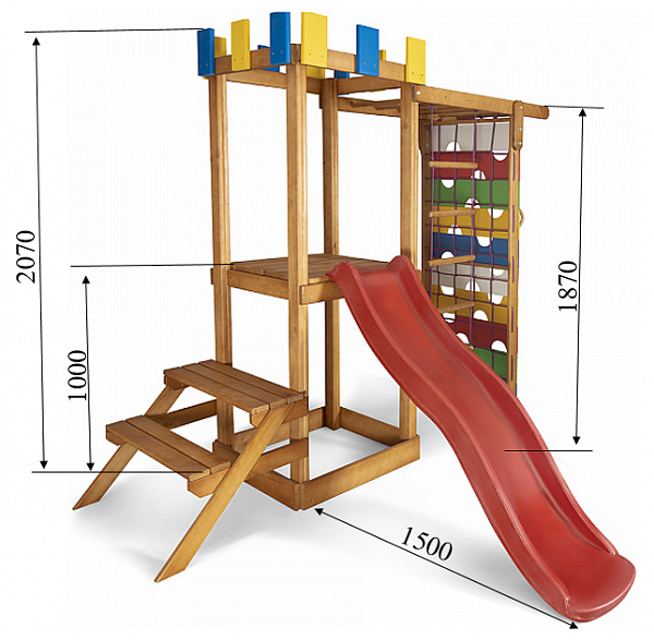 Детский уличный игровой комплекс SportBaby Babyland-14 230х75х210см - изображение 2