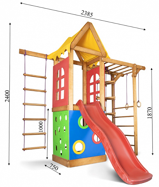 Детский уличный игровой комплекс SportBaby Babyland-22 239х180х240см - изображение 2