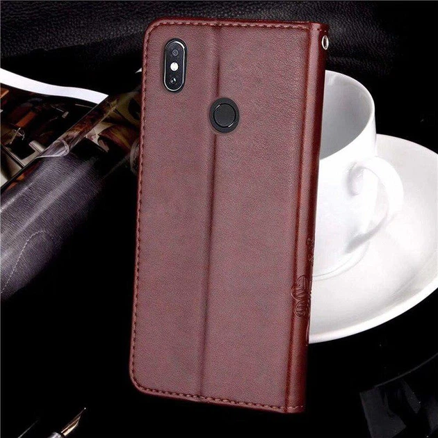 Чехол Clover для Xiaomi Redmi Note 5 / Note 5 Pro Global книжка кожа PU коричневый - изображение 3