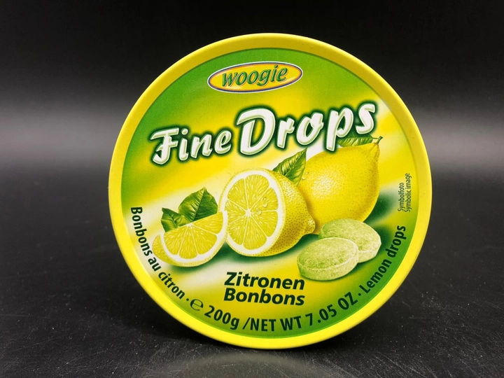 Леденцы Woogie Fine Drops лимон 200г 